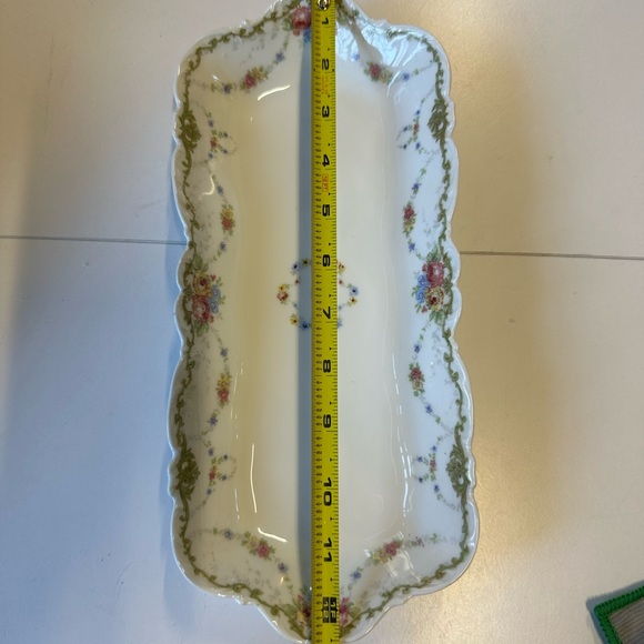 Limoges Hrenfeldt Floral Celery Tray